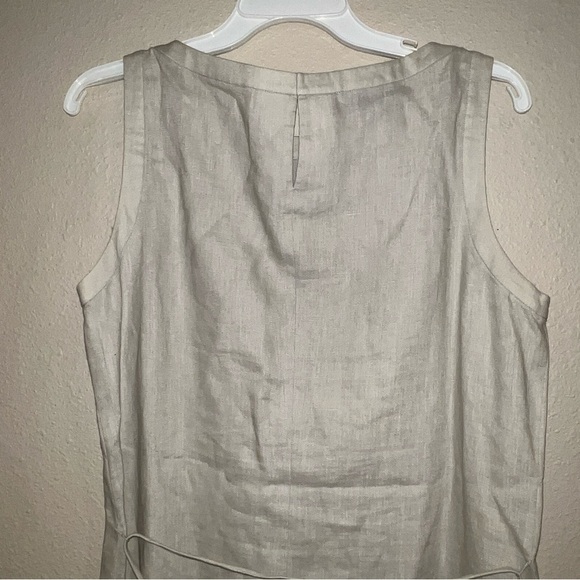 Women’s Old Money Brooks Bros tan linen Maxi Dress size 12 - Picture 4 of 6